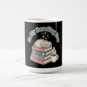 Caneca Mágica Na Minha Era de Leitura Gatinho Fofo Amante de Liv