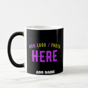 CANECA MÁGICA NA MODA MODERNO PERSONALIZÁVEL NEGRO VERIFICADO CO