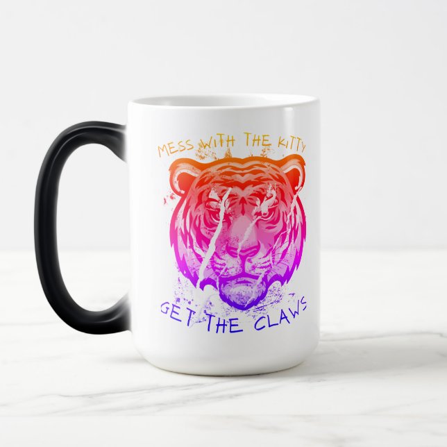 Caneca Mágica Não brinque com o gatinho (Esquerda)