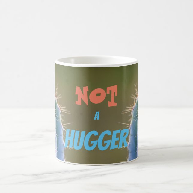 Caneca Mágica NÃO é um HUGGER - um cactus engraçado distanciamen (Centro)