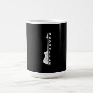 Caneca Mágica Nashville Guitar Country Music Oferece Presentes
