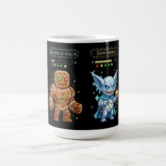 Caneca Mágica Natal dos Jogos Retrô | Pixel Art Gingerbread