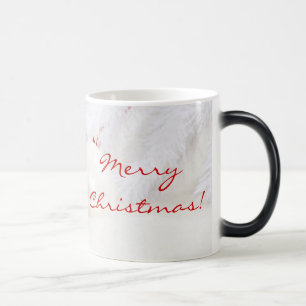 Caneca Mágica Natal Vermelho e Branco Feliz Natal