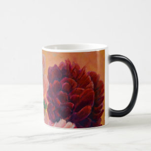 Caneca Mágica Natureza Morta com Pintura de Peônias