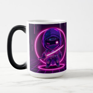 Caneca Mágica Neon Robotic Ninja