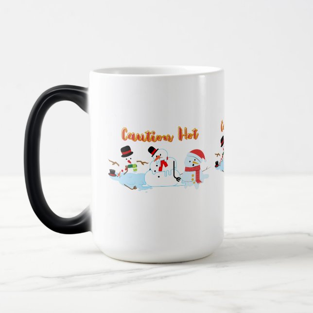 Caneca Mágica Neve quente com precaução (Esquerda)