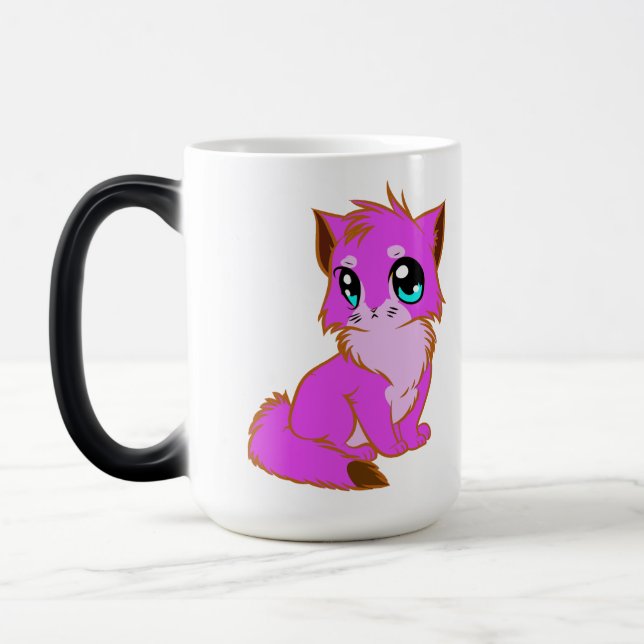 Caneca Mágica NICE LITTLE Fuchsia, PINK AND BROWN KITTEN (Esquerda)
