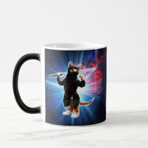 Caneca Mágica Ninja Cat no espaço.