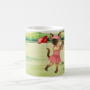 Caneca Mágica Noiva de solteira mulher tema golfista Amantes de