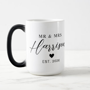 Caneca Mágica Nome do Casal Com Data Presentes de Casamento Pe
