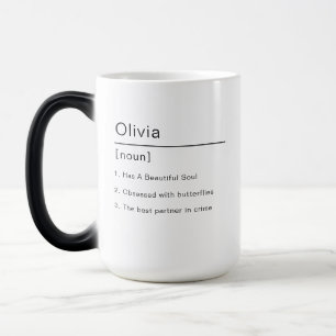 Caneca Mágica Nome Personalizado de Presente de Aniversário Mode
