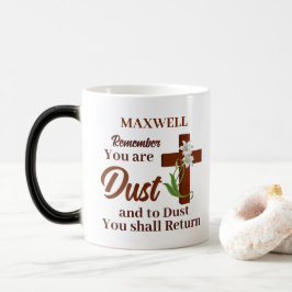 Caneca Mágica Nome Personalizado Lembre-se de que Você é Pó | Qu
