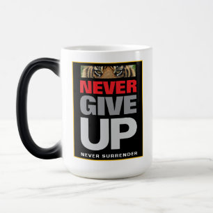 Caneca Mágica Nunca Desista Nunca Renda Sucesso Motivacional
