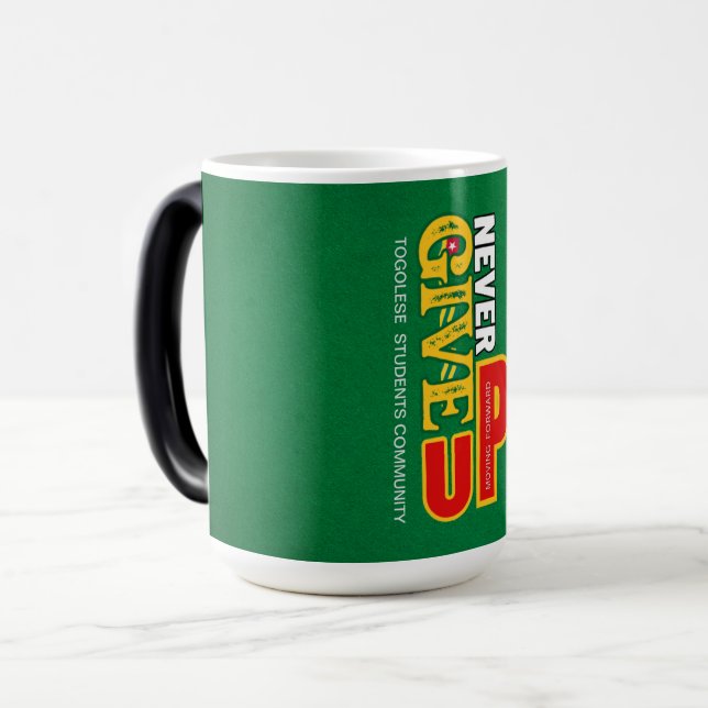 Caneca Mágica Nunca Desistir De Mug (Frente Esquerda)