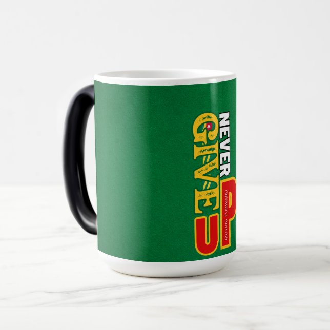 Caneca Mágica Nunca Desistir De Mug (Frente Esquerda)