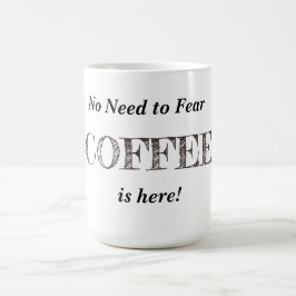 Caneca Mágica O café está aqui (customizável, mude o "café")