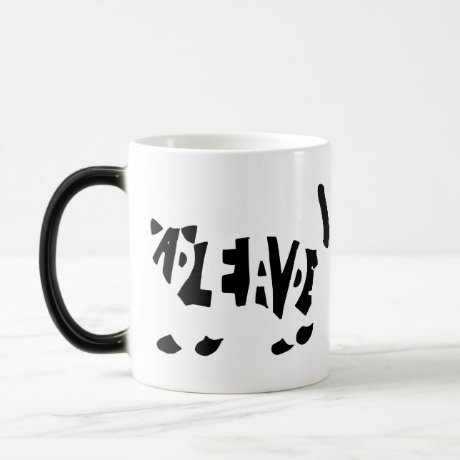 Caneca Mágica O gato de Schrödinger (Esquerda)
