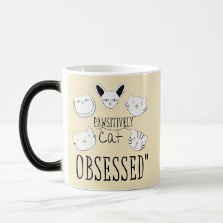 Caneca Mágica O "Gato Pawsitivamente Obcecado"