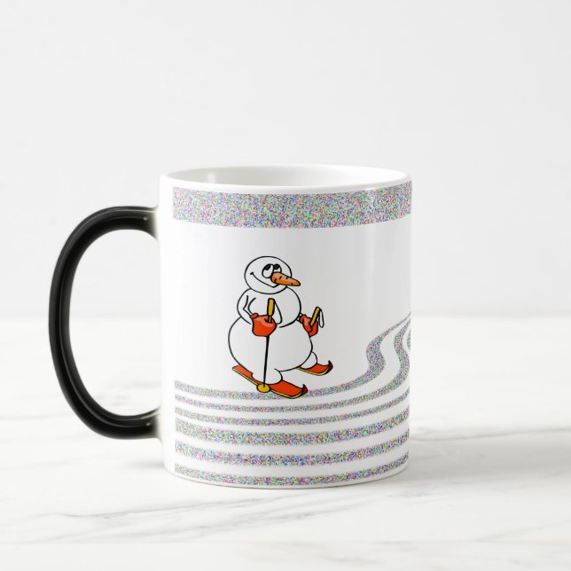 Caneca Mágica O Homem de Neve do Esqui - (Esquerda)