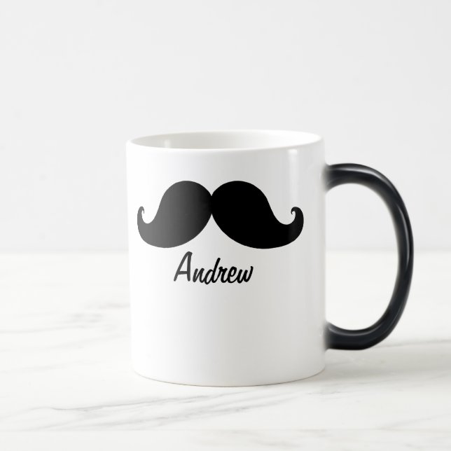 CANECA MÁGICA O MELHOR BIGODE PRETO PERSONALIZADO (Direita)