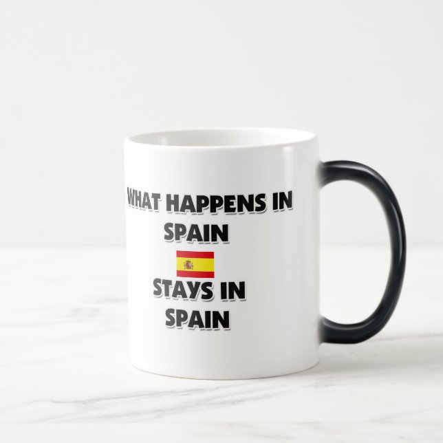Caneca Mágica O que acontece em estadas da ESPANHA lá (Direita)