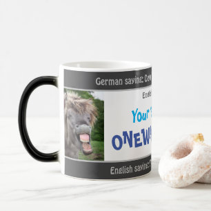 Caneca Mágica O seu inglês está livre - bobo transl. Alemão