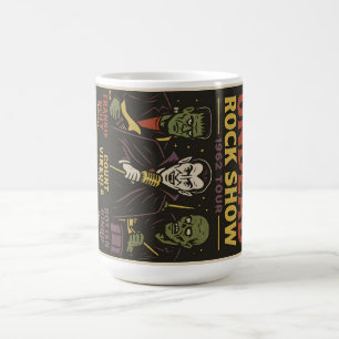 Caneca Mágica O Show de Rock dos Mortos-Vivos Design de Banda Mo