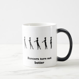 Caneca Mágica o tendu do battement, dançarinos despeja melhor