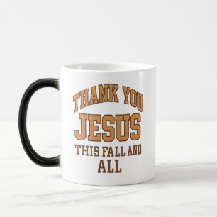 Caneca Mágica Obrigado Jesus Este Outono e Sempre – Tema de Outo