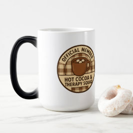 Caneca Mágica Official Member: Hot Cocoa & Therapy Squad