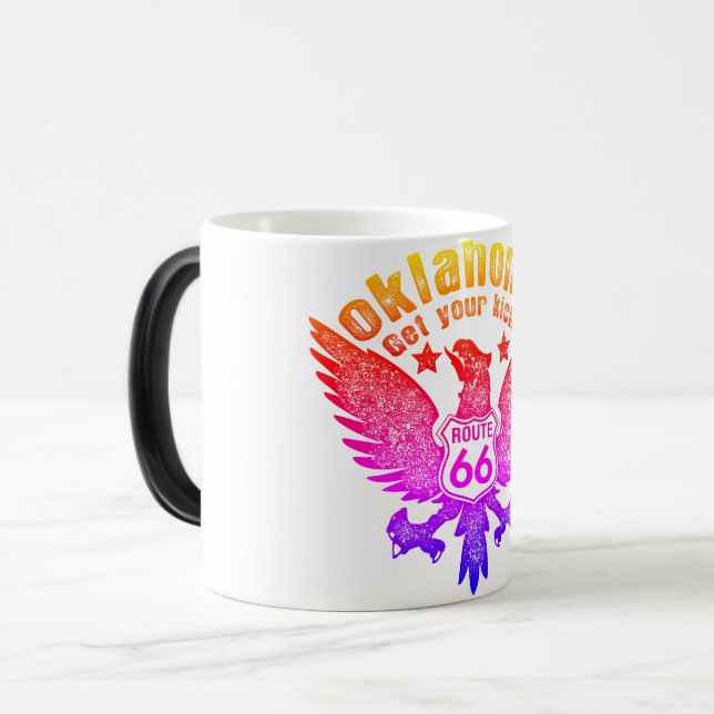 Caneca Mágica Oklahoma Obtenha Seu Filtro Ipanema Da Rota 66 Do  (Frente Esquerda)
