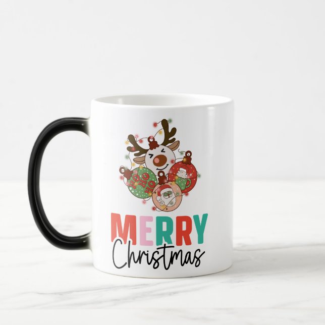 Caneca Mágica Ornamentos bonitos - Feliz Natal (Esquerda)