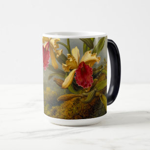 Caneca Mágica Orquídeas e Cabeça de Beija-flor