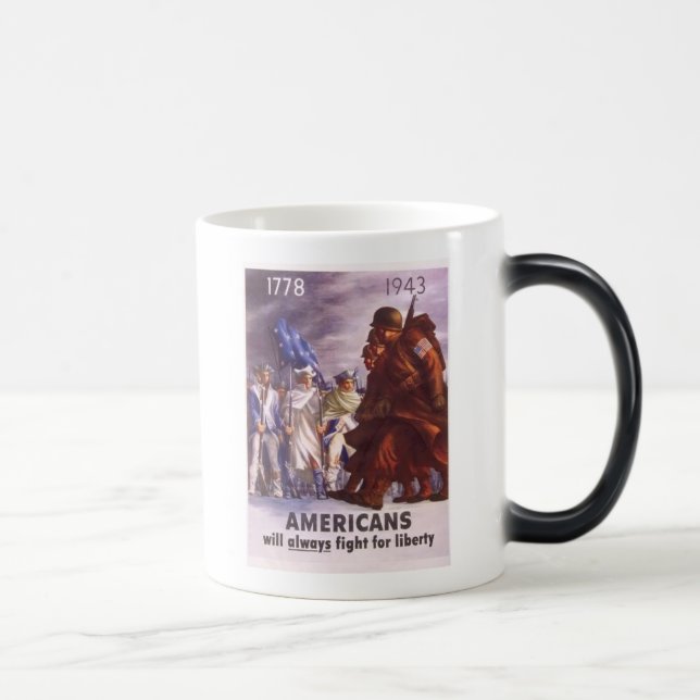 Caneca Mágica Os americanos lutarão sempre pela LIBERDADE (Direita)