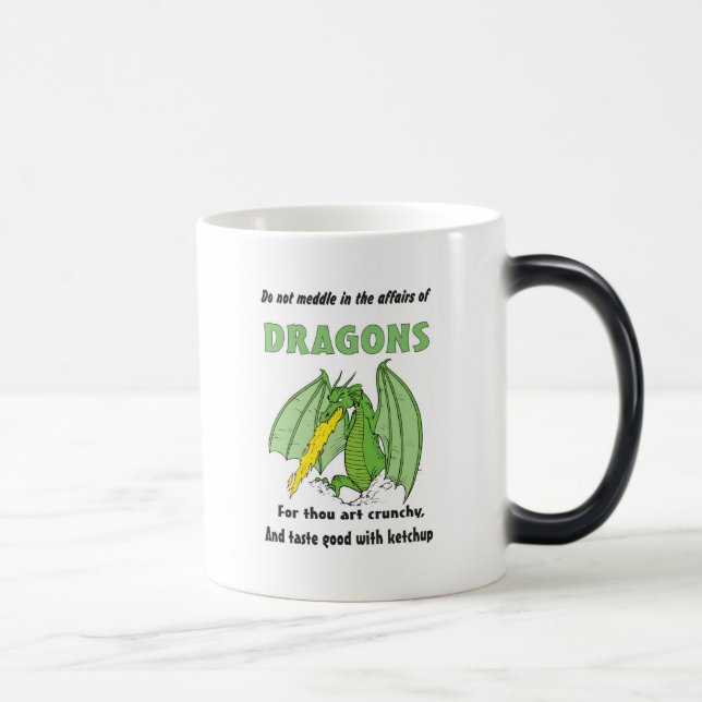 Caneca Mágica Os dragões não intrometem em seus casos (Direita)