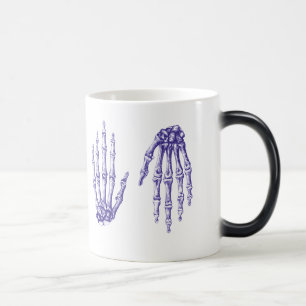 Caneca Mágica Os ossos da mão humana