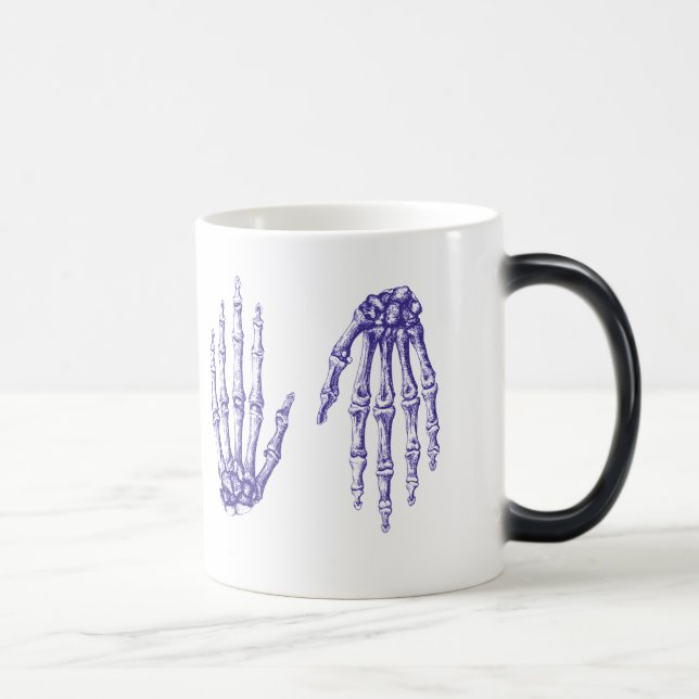 Caneca Mágica Os ossos da mão humana (Direita)