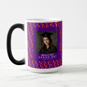 Caneca Mágica Padrão Chevron em Negrito Phd Grad