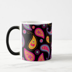 Caneca Mágica Padrão Colorido de Paisley