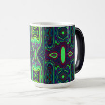 Padrão de Abstrato de Retro, Vermelho e Azul