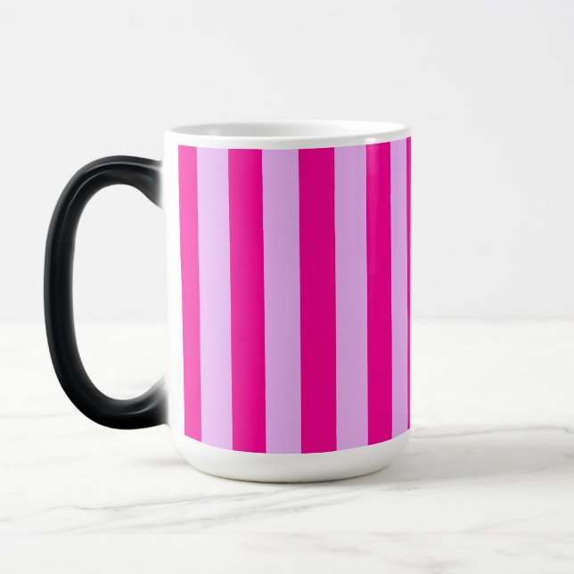 Caneca Mágica Padrão de distribuição rosa e magenta (Esquerda)