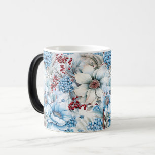 Caneca Mágica Padrão De Flor Floral Sem Vintagem