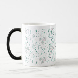 Caneca Mágica Padrão de flor selvagem