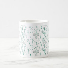 Caneca Mágica Padrão de flor selvagem