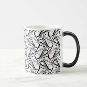 Caneca Mágica Padrão de triângulo com círculo