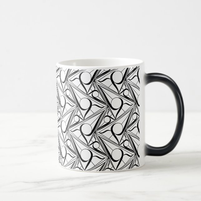 Caneca Mágica Padrão de triângulo com círculo (Direita)