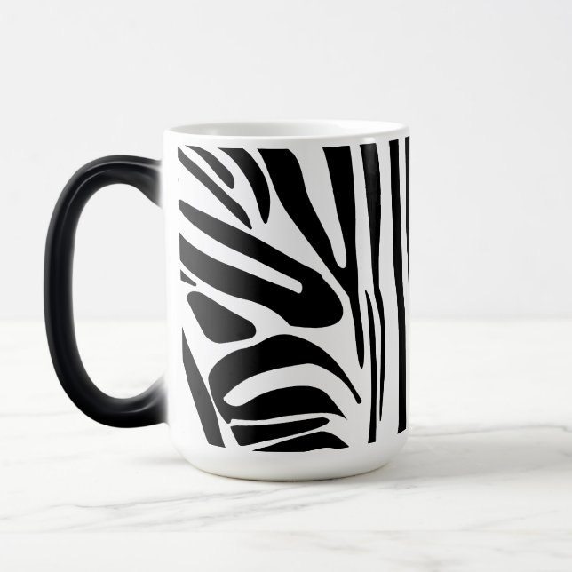 Caneca Mágica Padrão de zebra (Esquerda)