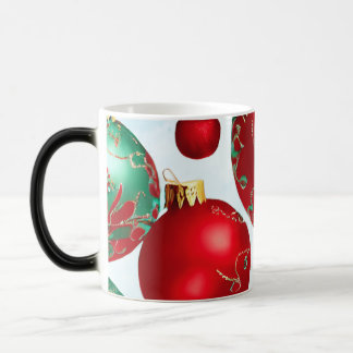 Caneca Mágica Padrão festivo sem costura com ornamentos