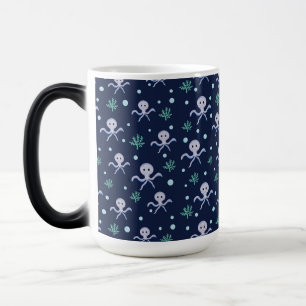 Caneca Mágica Padrão Fofo de Polvo