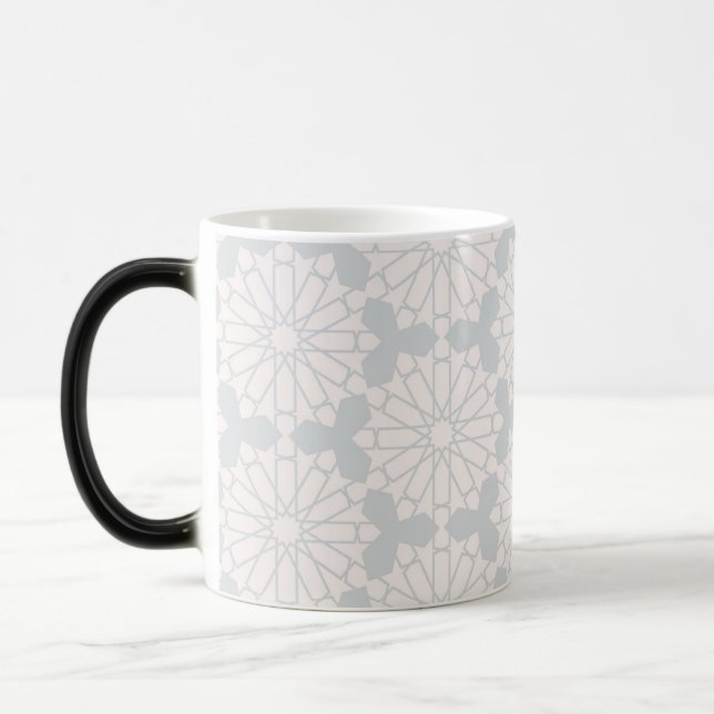 Caneca Mágica Padrão Geométrico Islâmico (Esquerda)